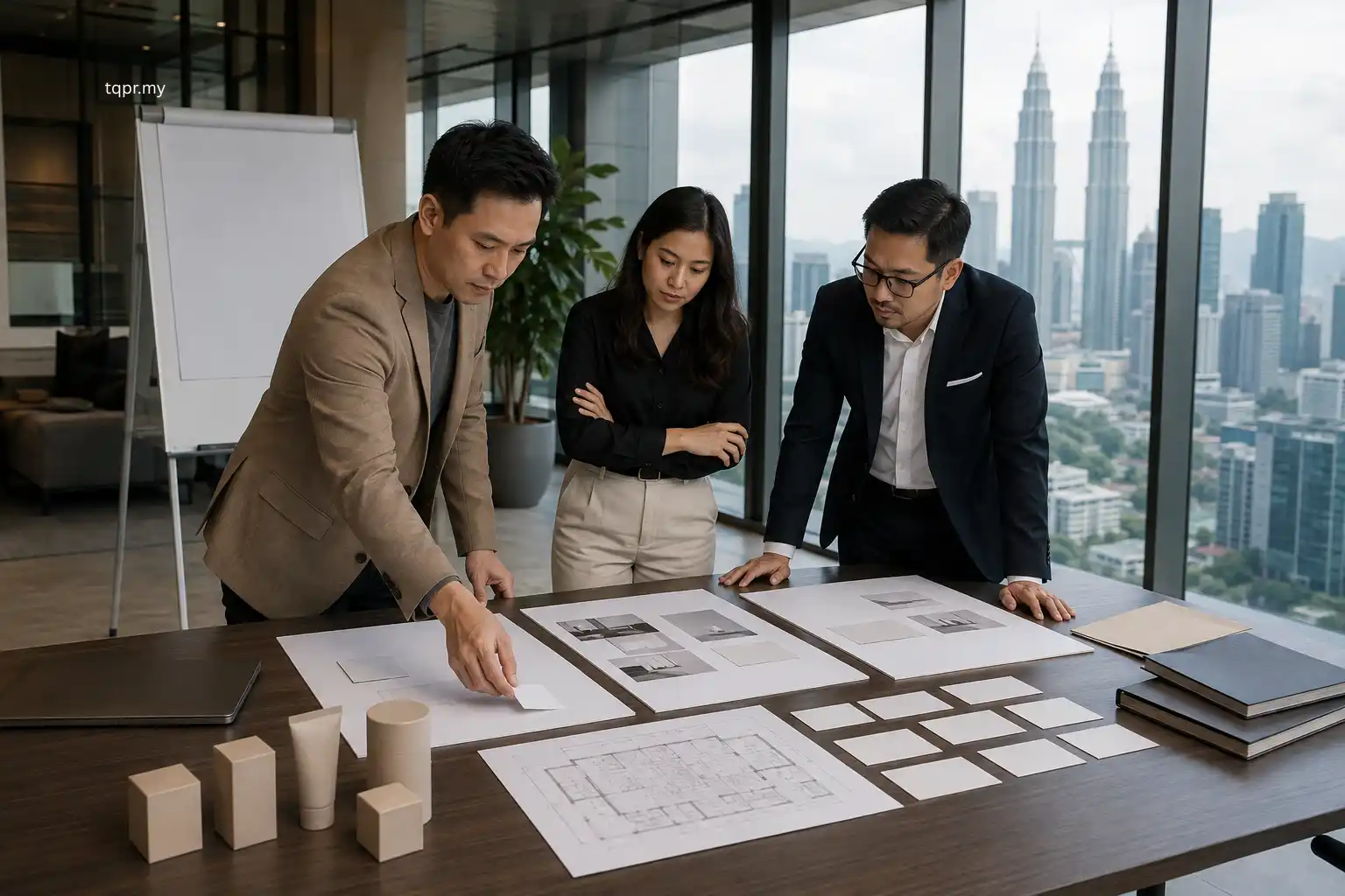 Event PR agency team planning a product launch in Malaysia before the story, format and media strategy are fixed.