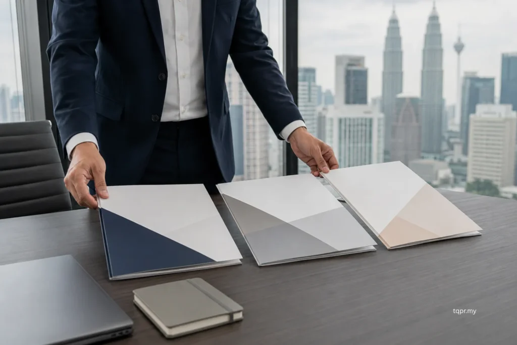 How to Choose a PR Agency in Malaysia: 7 Questions to Ask Before You Sign 1 Decision-maker comparing PR agency proposals when considering how to choose a PR agency in Malaysia.