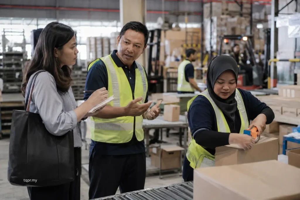 How to Pitch Journalists in Malaysia Without Sounding Promotional 2 Malaysian journalist examining the local operational impact behind a regional corporate announcement.